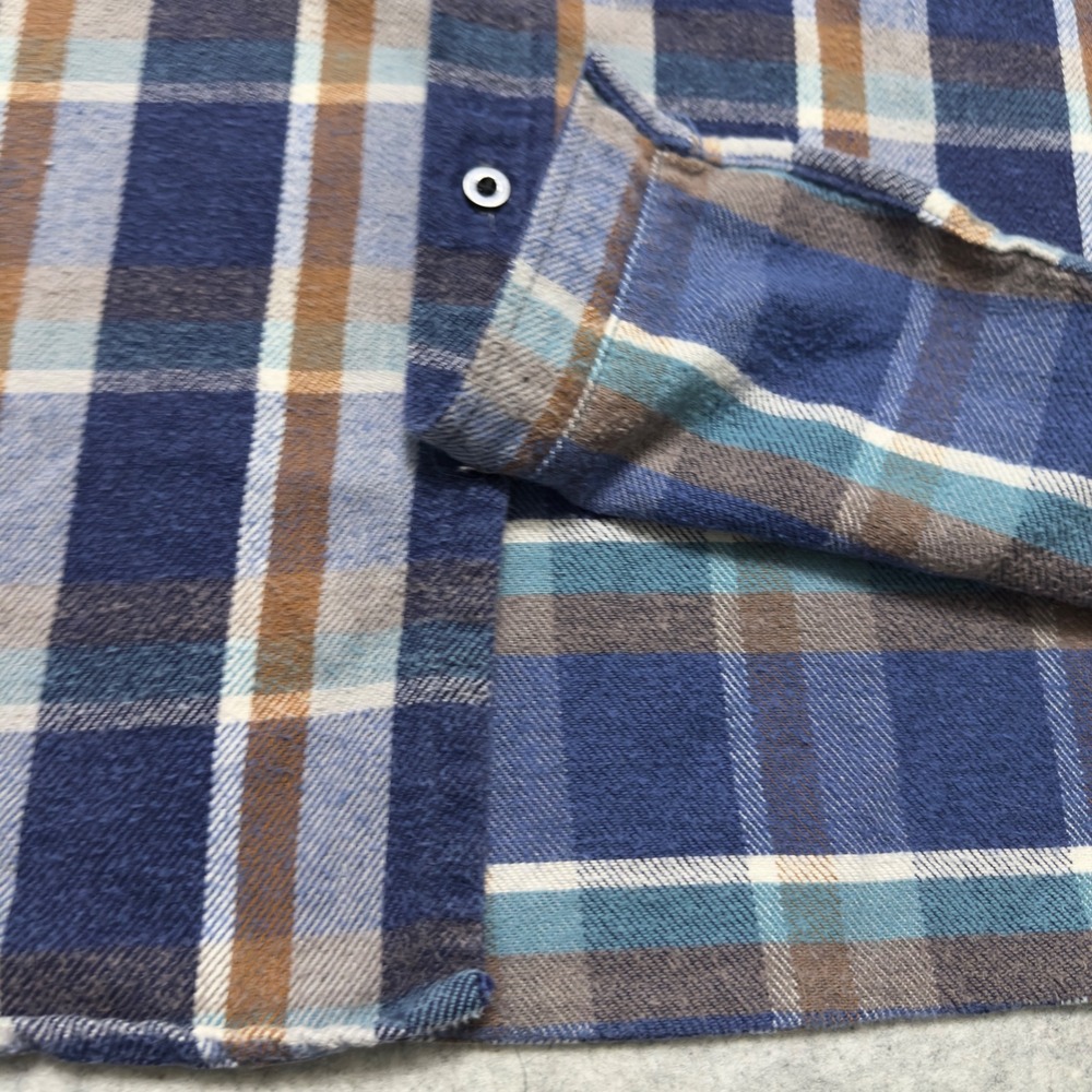 VTG 90s Prentiss Outdoors Plaid‎ Flannel Shirt Mens XL Heavy Cotton Made in USA - Picture 10 of 12